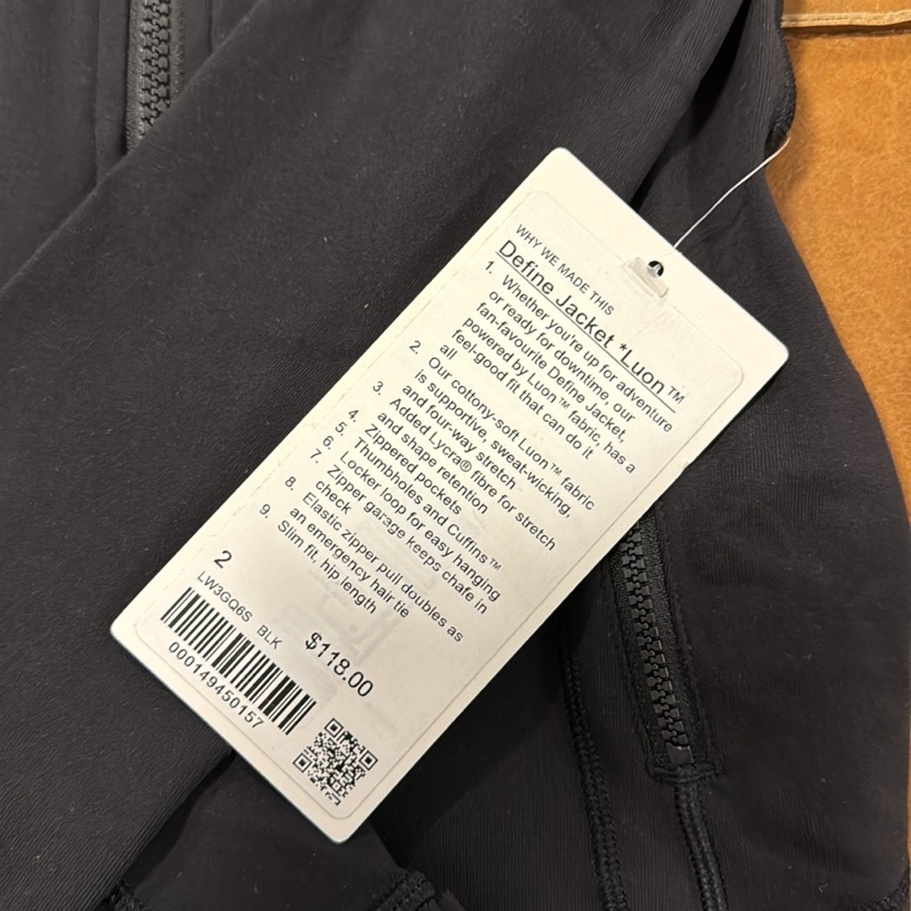 Lululemon Define Jacket Luon color black - Picture 2 of 2